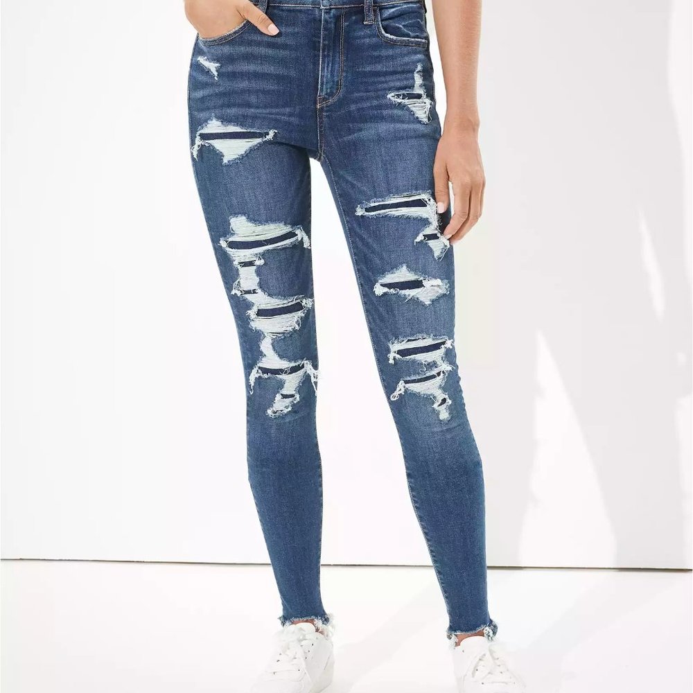AE Ne(x)t Level Patched Super High-Waisted Jegging
